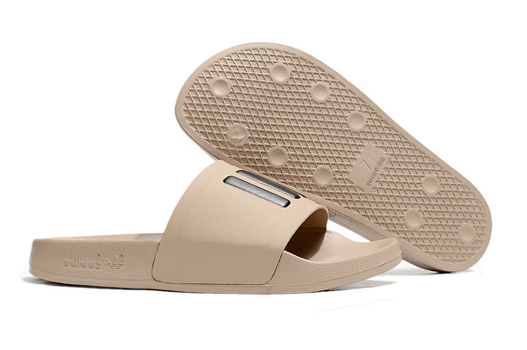 Adidas Originals Adilette Nude/Black 3-Stripes Slide Sandals IF5717