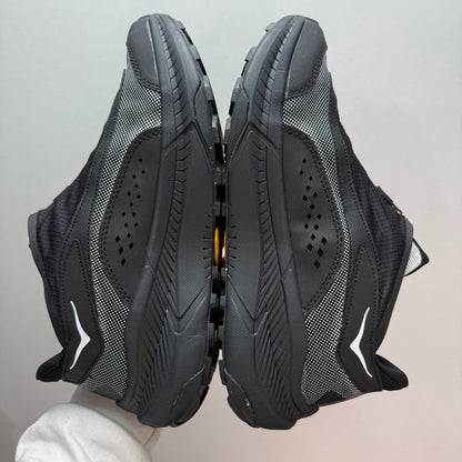 HOKA Zip-Up Transport Sneakers, Black Reflective, Vibram