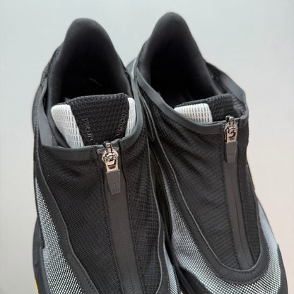 HOKA Zip-Up Transport Sneakers, Black Reflective, Vibram