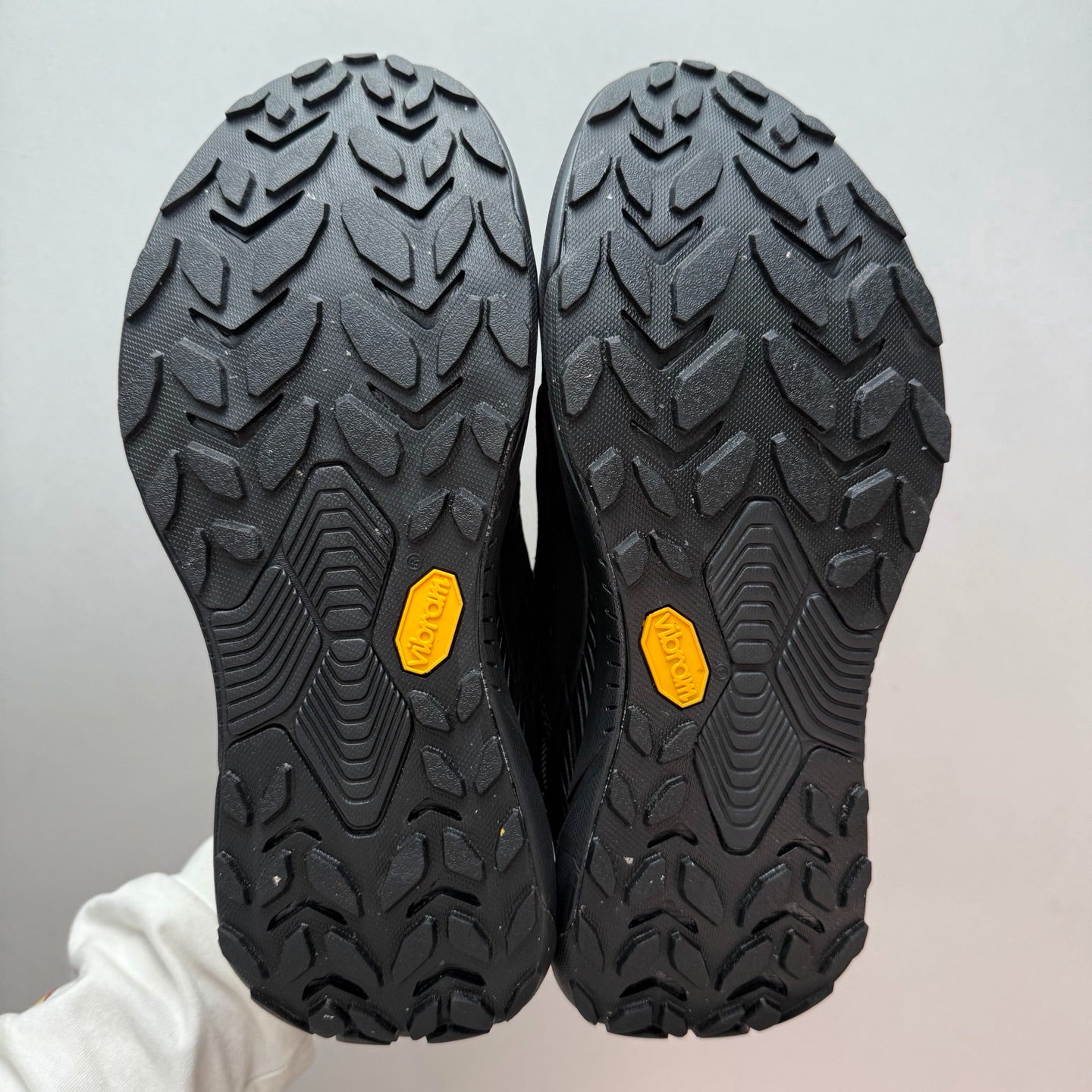 HOKA Zip-Up Transport Sneakers, Black Reflective, Vibram