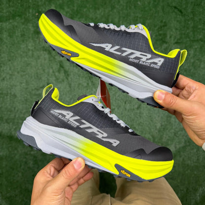 Altra Mont Blanc Speed Black Neon Yellow Men Women Lightweight Trail Shoes