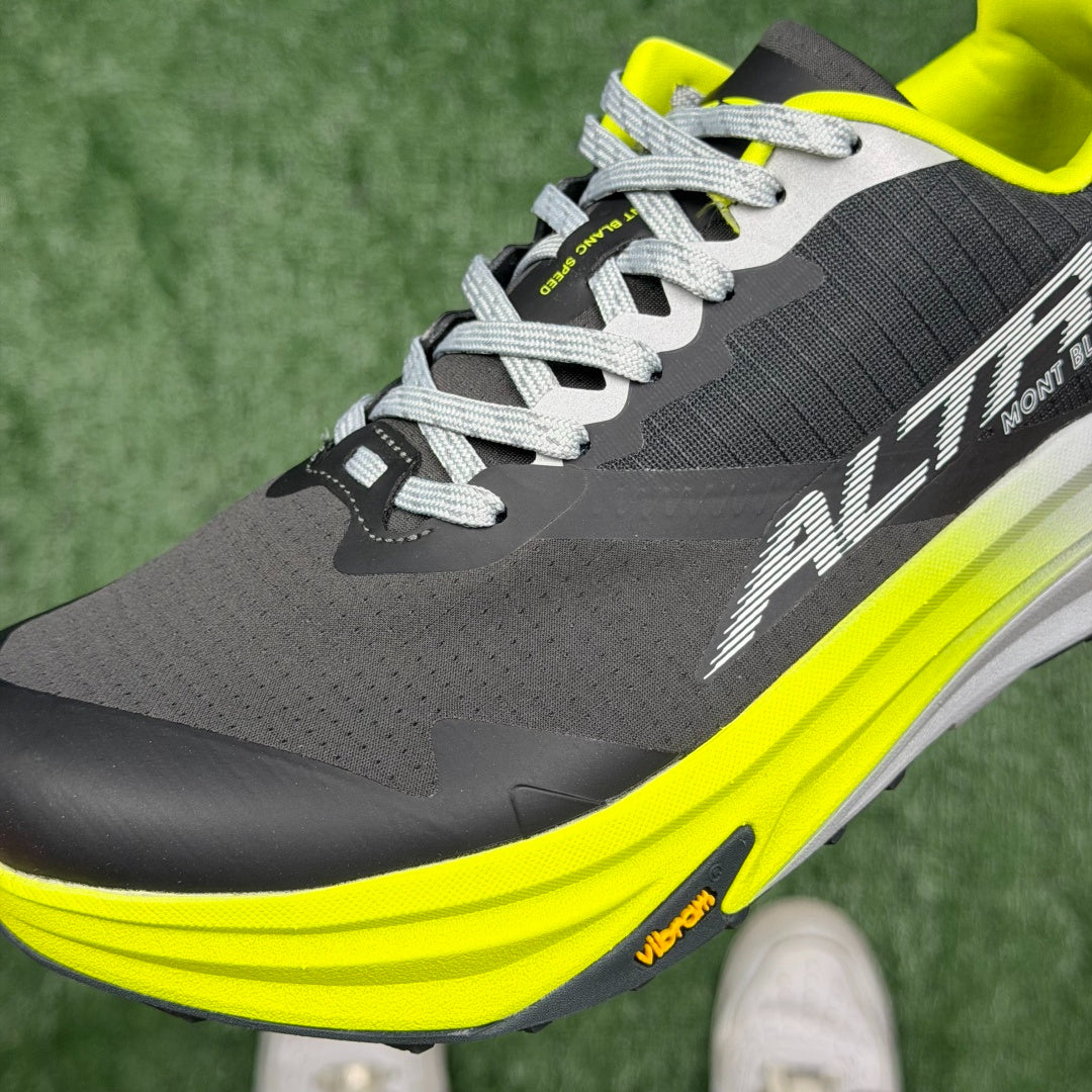 Altra Mont Blanc Speed Black Neon Yellow Men Women Lightweight Trail Shoes