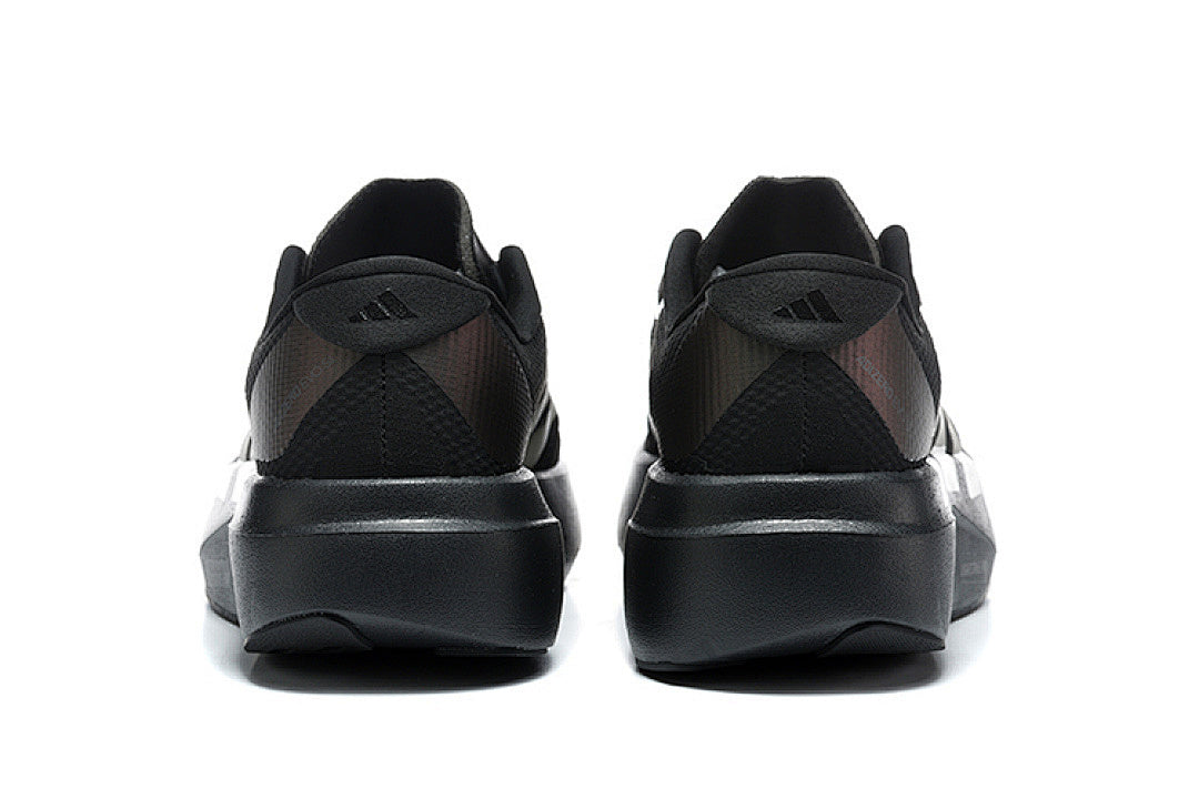 Adidas Adizero Evo SL Woven Running Shoes in Core Black / Silver Metallic