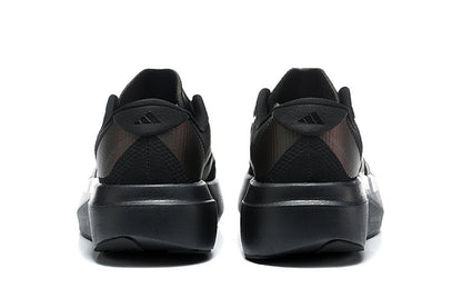 Adidas Adizero Evo SL Woven Running Shoes in Core Black / Silver Metallic