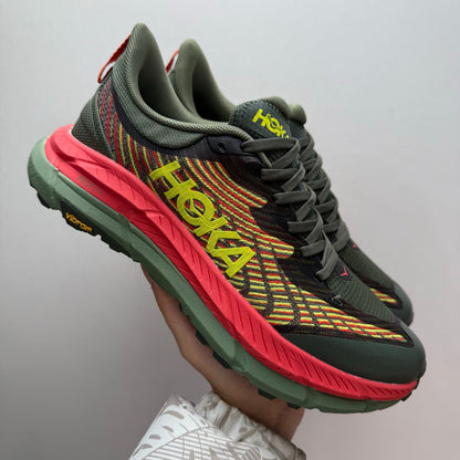 HOKA Mafate Speed 4 Thyme/Fiesta Sneakers