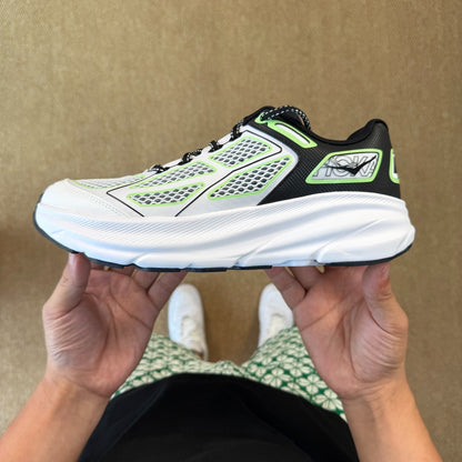 HOKA Clifton One9 Sneakers White | Fluorescent Green