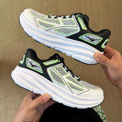 HOKA Clifton One9 Sneakers White | Fluorescent Green