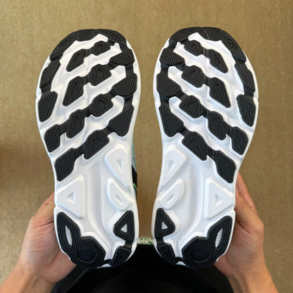 HOKA Clifton One9 Sneakers White | Fluorescent Green