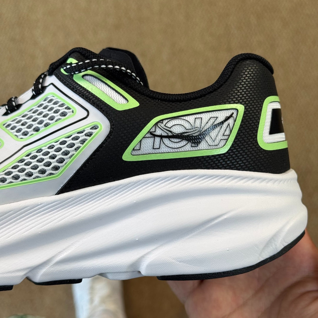 HOKA Clifton One9 Sneakers White | Fluorescent Green