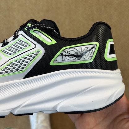 HOKA Clifton One9 Sneakers White | Fluorescent Green