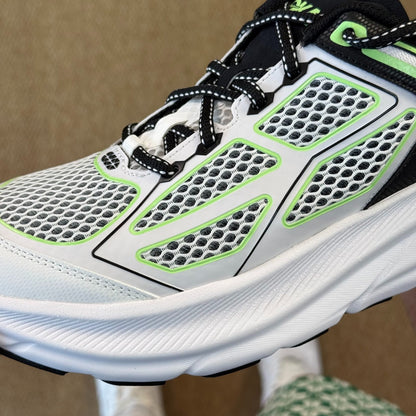HOKA Clifton One9 Sneakers White | Fluorescent Green