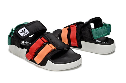 Adidas Originals Adilette 4-Strap Sandals Black Multi-Color GZ8827