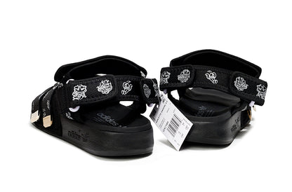 Adidas Originals Adilette 4-Strap Sandals Triple Black GZ8825