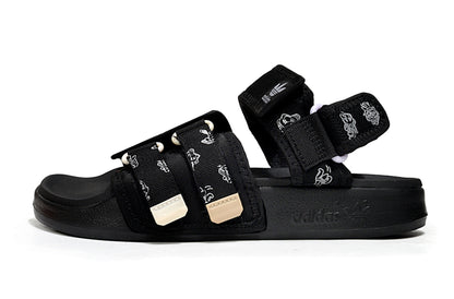 Adidas Originals Adilette 4-Strap Sandals Triple Black GZ8825