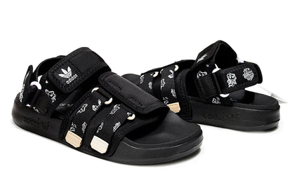 Adidas Originals Adilette 4-Strap Sandals Triple Black GZ8825