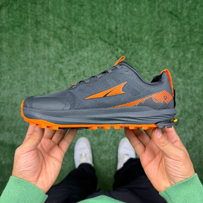Altra Lone Peak 7 Dark Grey Orange Zero Drop Breathable Trail Running Sneakers