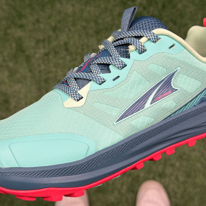 Altra Lone Peak 7 Light Blue Navy Pink Zero Drop Breathable Trail Running Sneakers