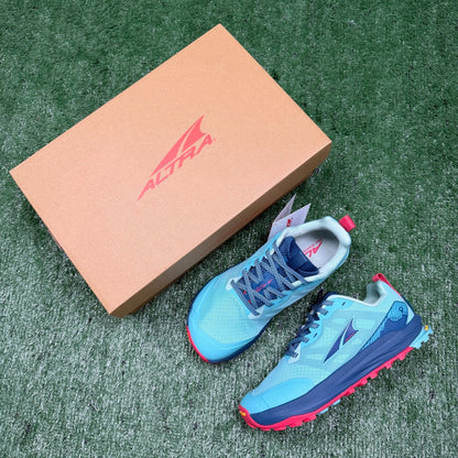 Altra Lone Peak 7 Light Blue Navy Pink Zero Drop Breathable Trail Running Sneakers