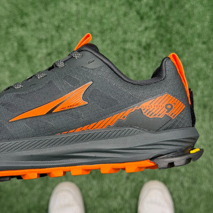 Altra Lone Peak 7 Dark Grey Orange Zero Drop Breathable Trail Running Sneakers