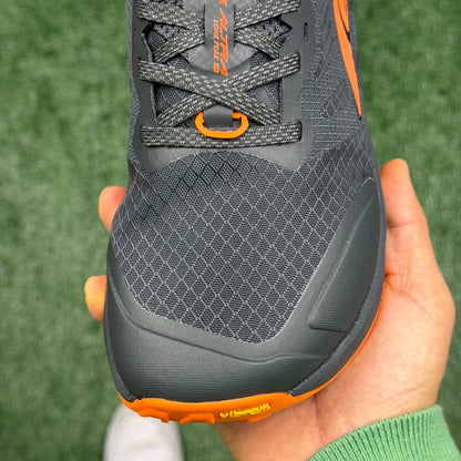 Altra Lone Peak 7 Dark Grey Orange Zero Drop Breathable Trail Running Sneakers
