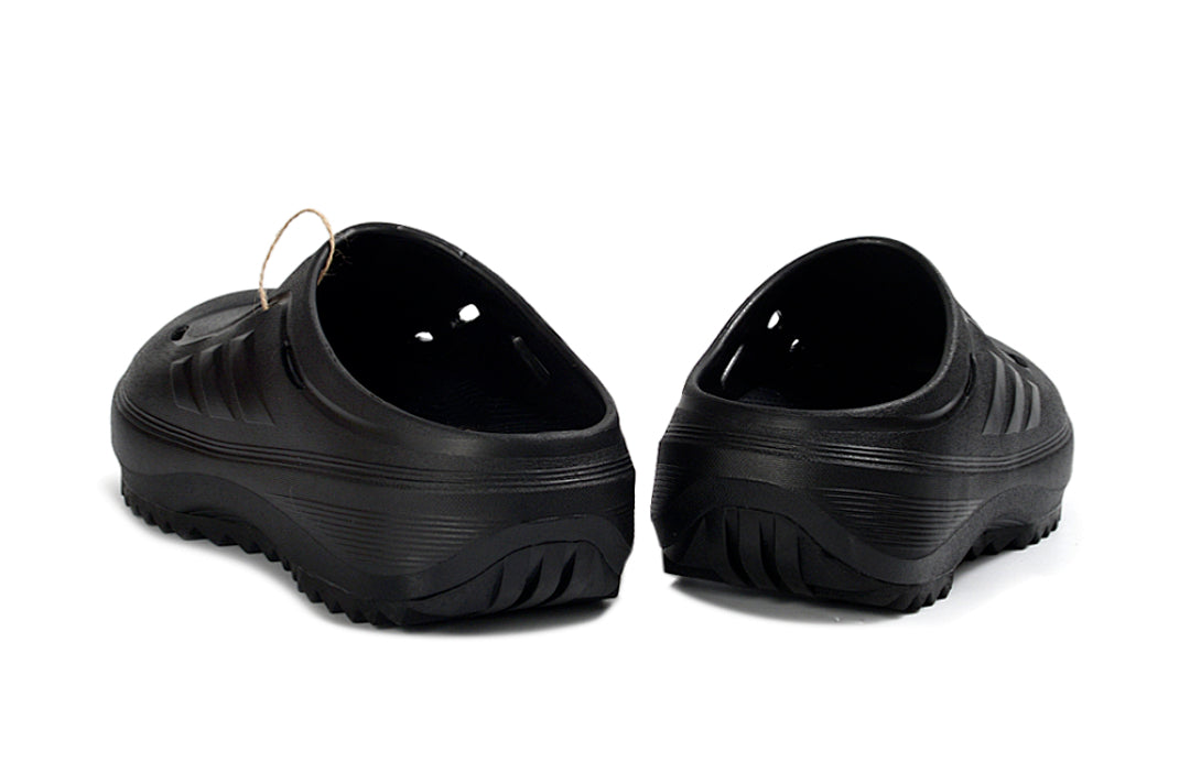 Adidas Adilette Platform Clogs Core Black Slip-On Recovery Shoes JH9851