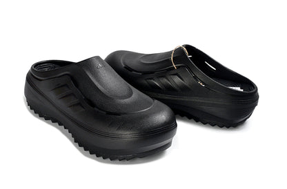 Adidas Adilette Platform Clogs Core Black Slip-On Recovery Shoes JH9851