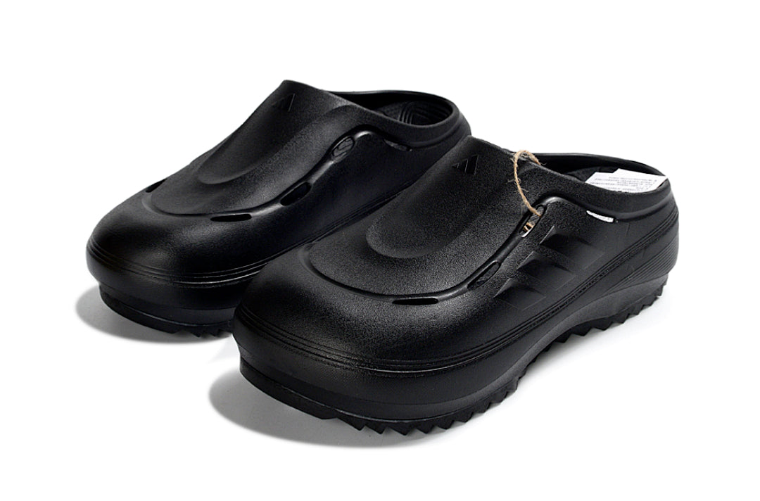 Adidas Adilette Platform Clogs Core Black Slip-On Recovery Shoes JH9851