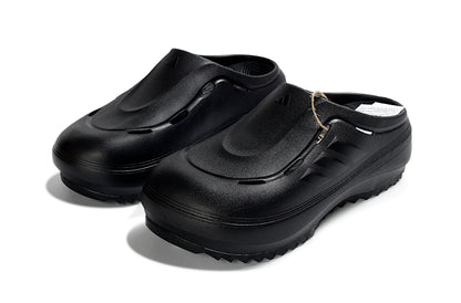 Adidas Adilette Platform Clogs Core Black Slip-On Recovery Shoes JH9851