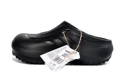 Adidas Adilette Platform Clogs Core Black Slip-On Recovery Shoes JH9851