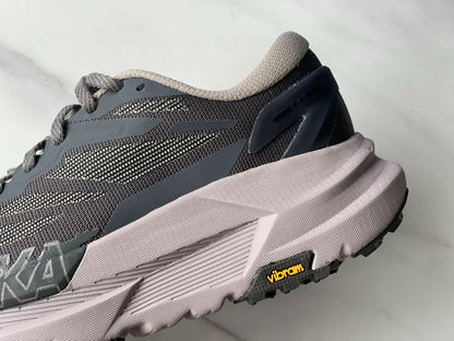 HOKA Mafate X Cement gray | Dark purple