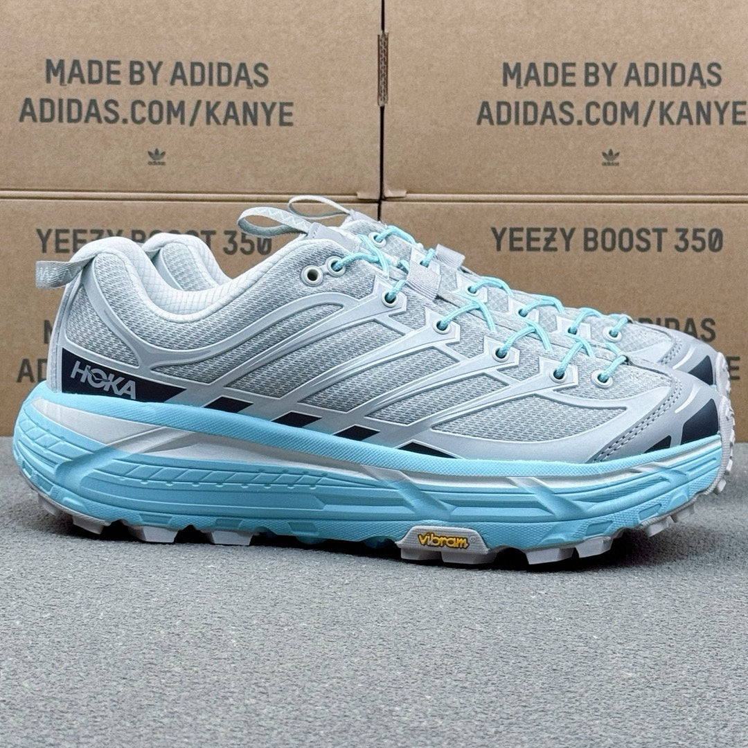 Hoka Mafate Three2 Gray | Light blue