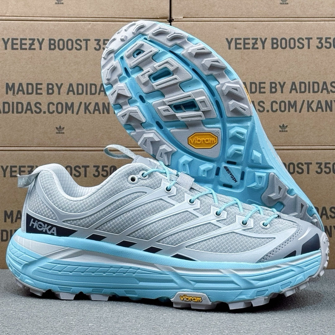 Hoka Mafate Three2 Gray | Light blue