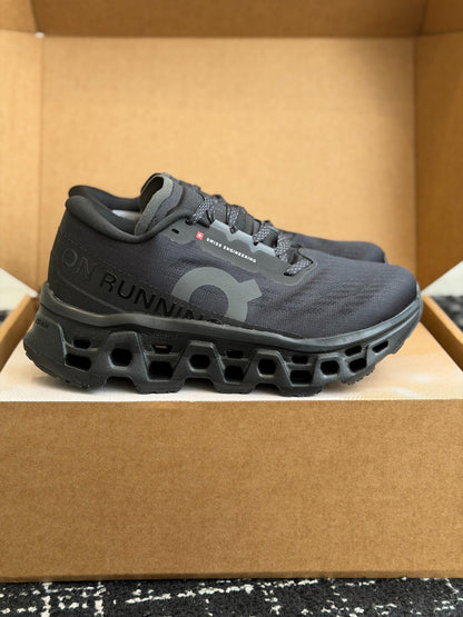 On Cloudmonster 3 All Black Cushioned Road Running Sneakers