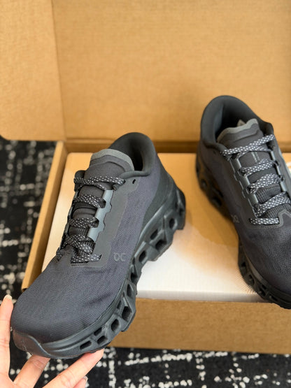 On Cloudmonster 3 All Black Cushioned Road Running Sneakers