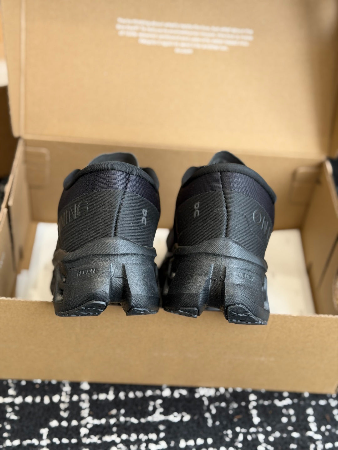 On Cloudmonster 3 All Black Cushioned Road Running Sneakers
