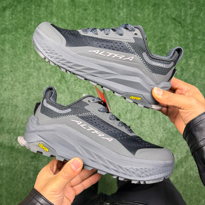 Altra Olympus 6 Black Grey Zero Drop Breathable Trail Running Sneakers