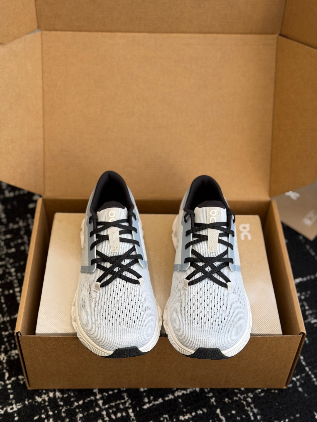 On Cloud X Glacier Grey Mesh Cross Training Jogging Sneakers