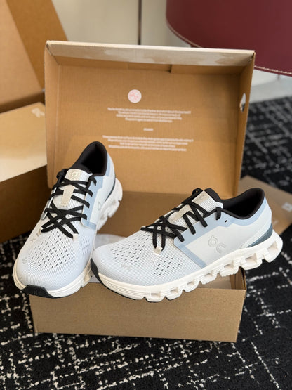 On Cloud X Glacier Grey Mesh Cross Training Jogging Sneakers