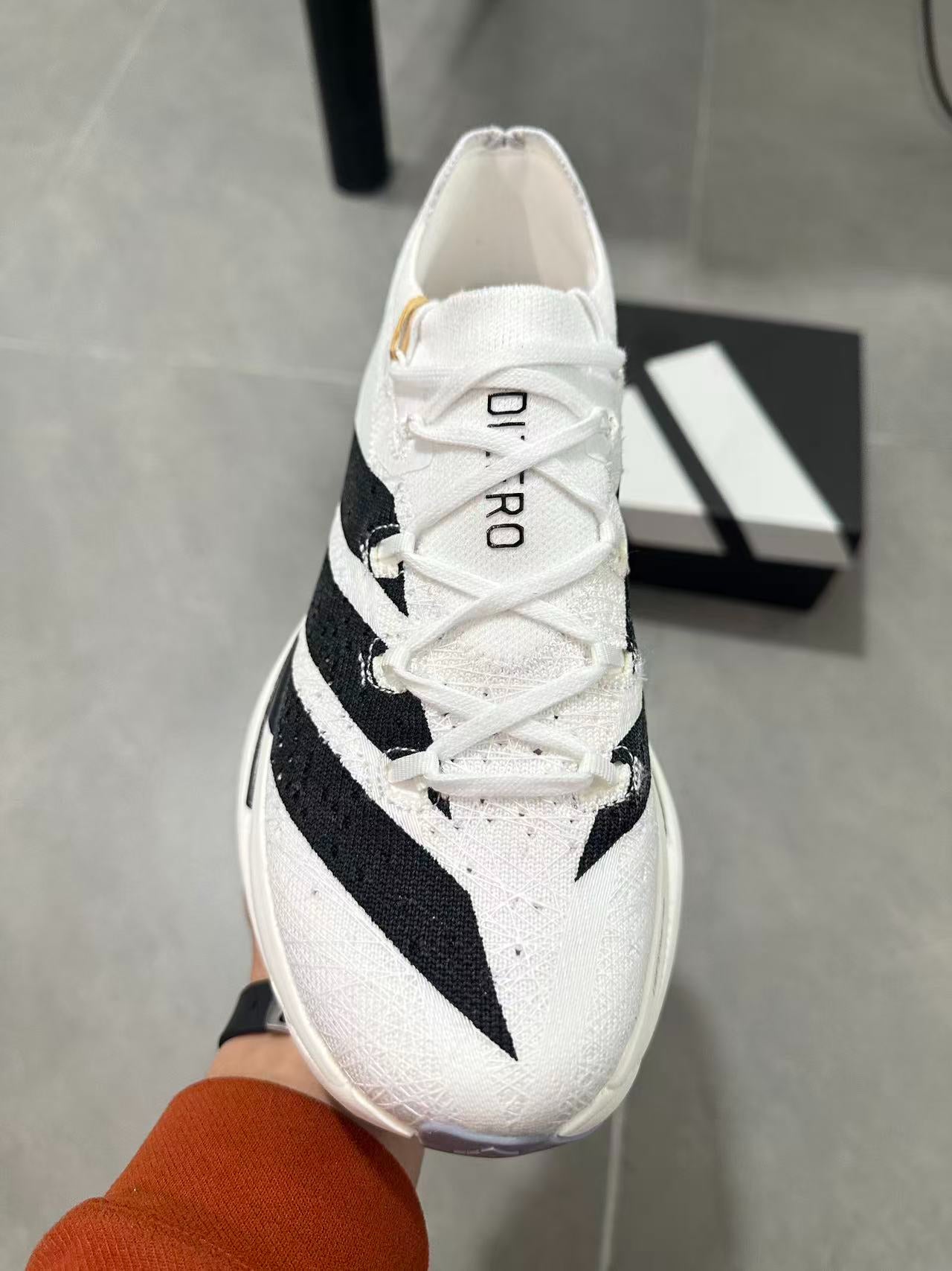 Adidas Adizero Prime X3 Strung Shoes White Black
