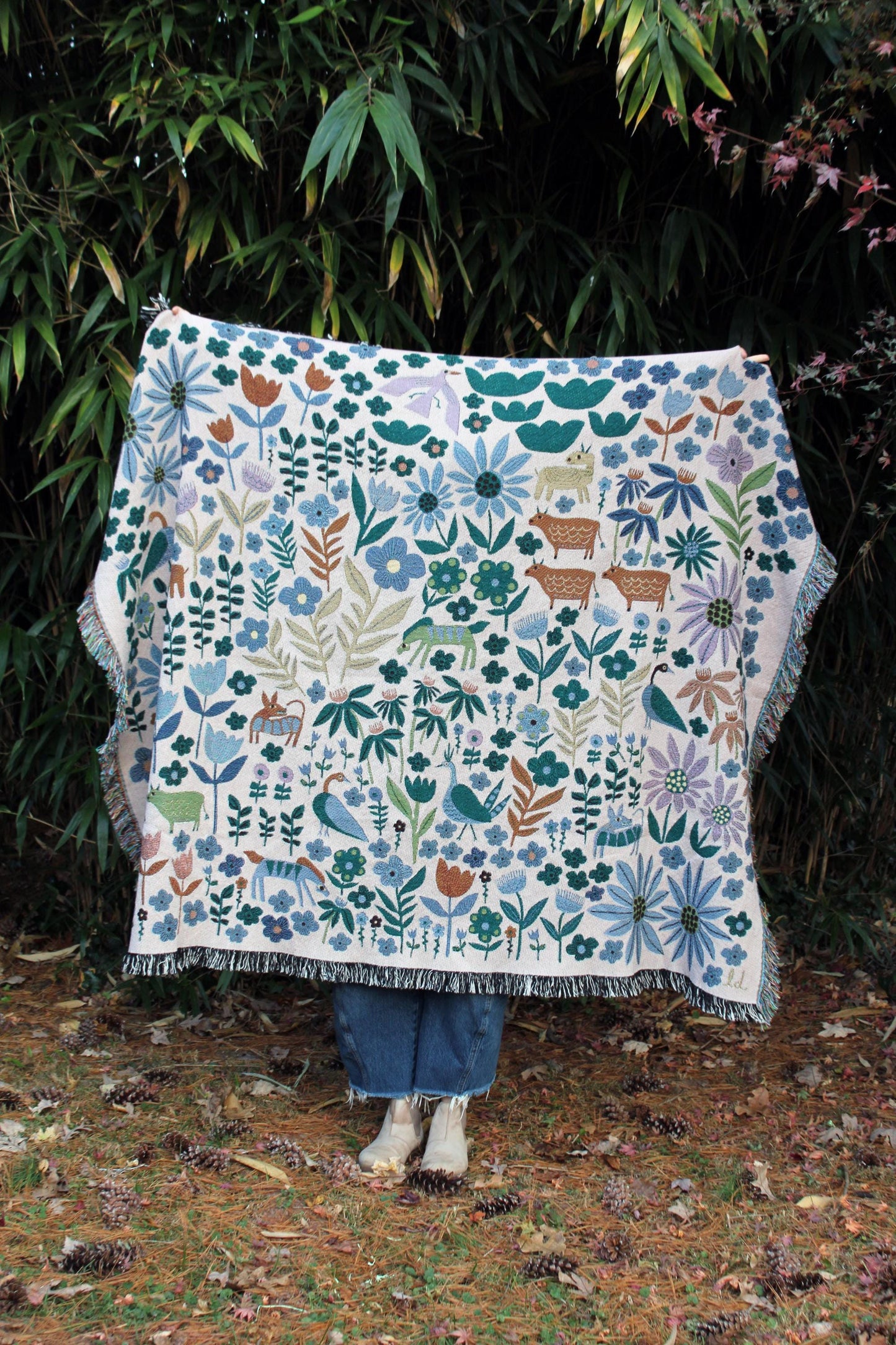 Folklore Throw Blanket Tapestry