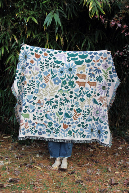 Folklore Throw Blanket Tapestry