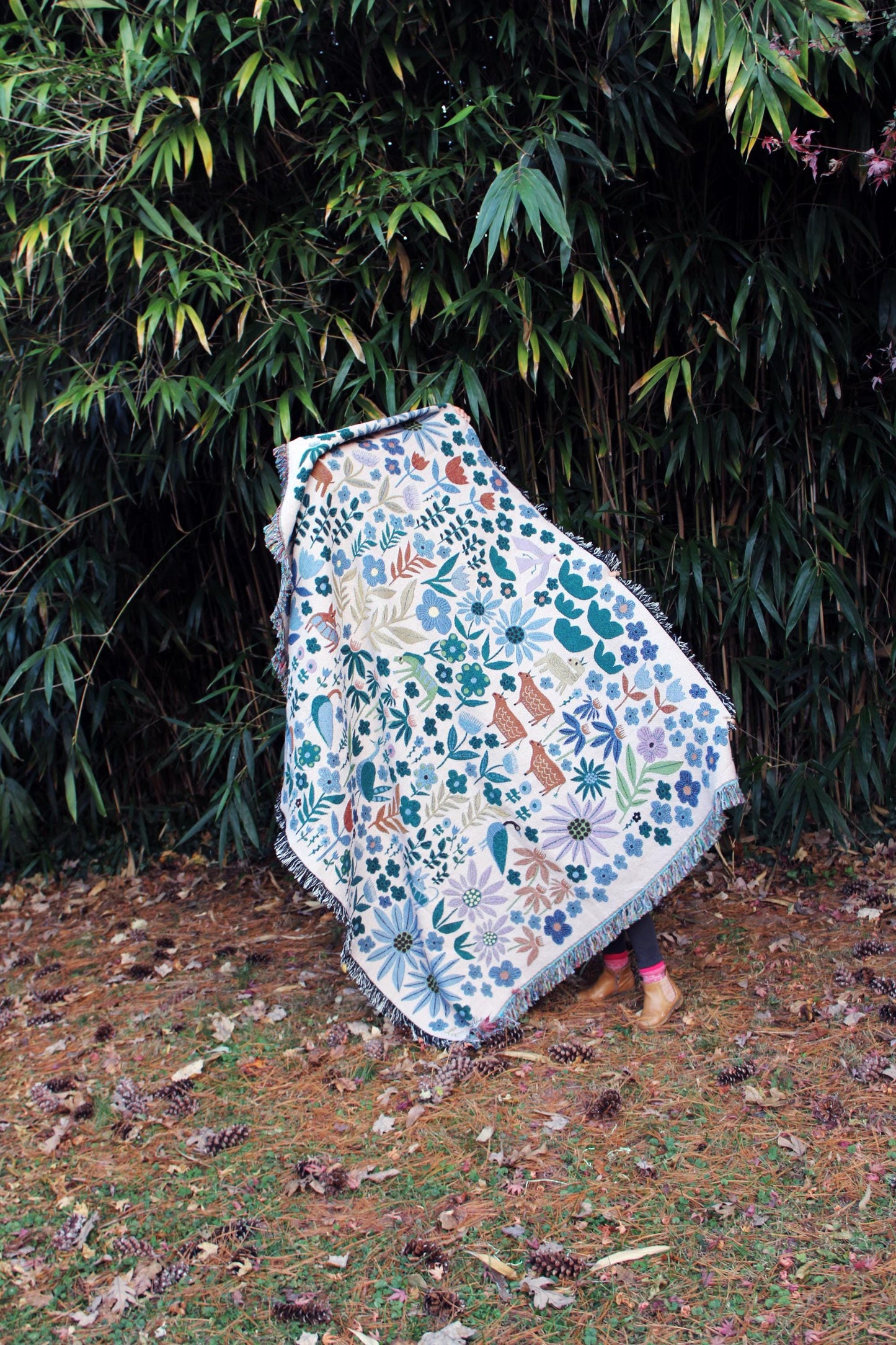 Folklore Throw Blanket Tapestry