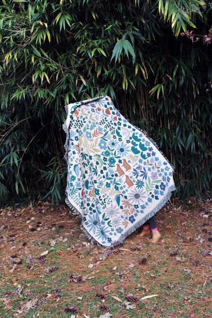 Folklore Throw Blanket Tapestry
