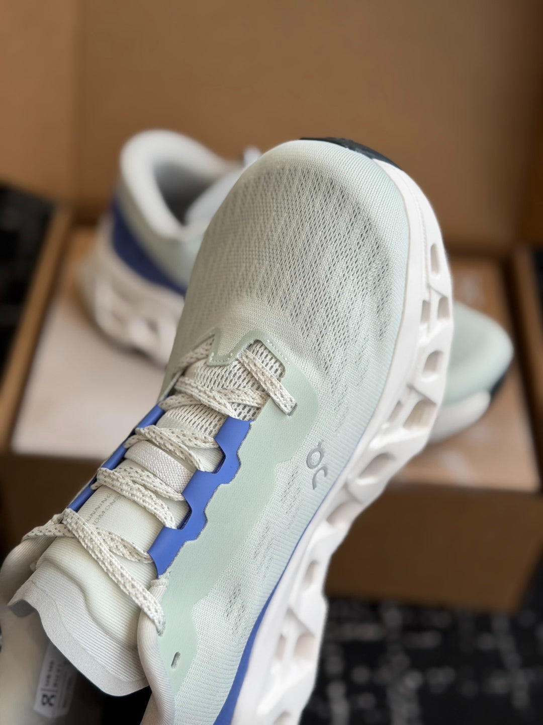 On Cloudmonster 3 Mint Blue Cushioned Road Running Sneakers