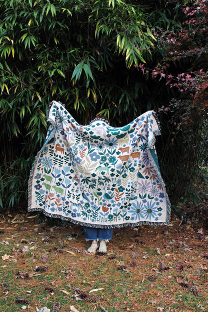 Folklore Throw Blanket Tapestry