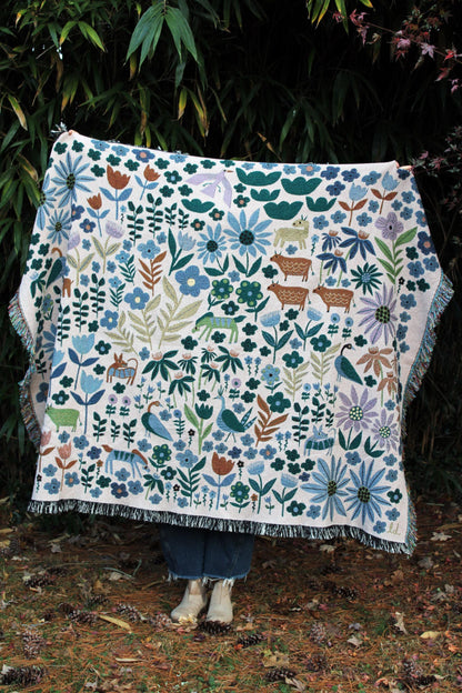 Folklore Throw Blanket Tapestry