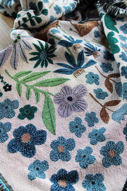 Folklore Throw Blanket Tapestry