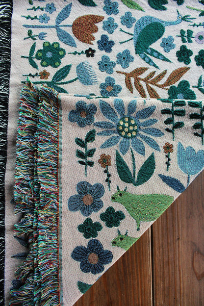 Folklore Throw Blanket Tapestry