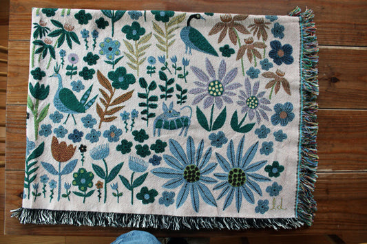 Folklore Throw Blanket Tapestry