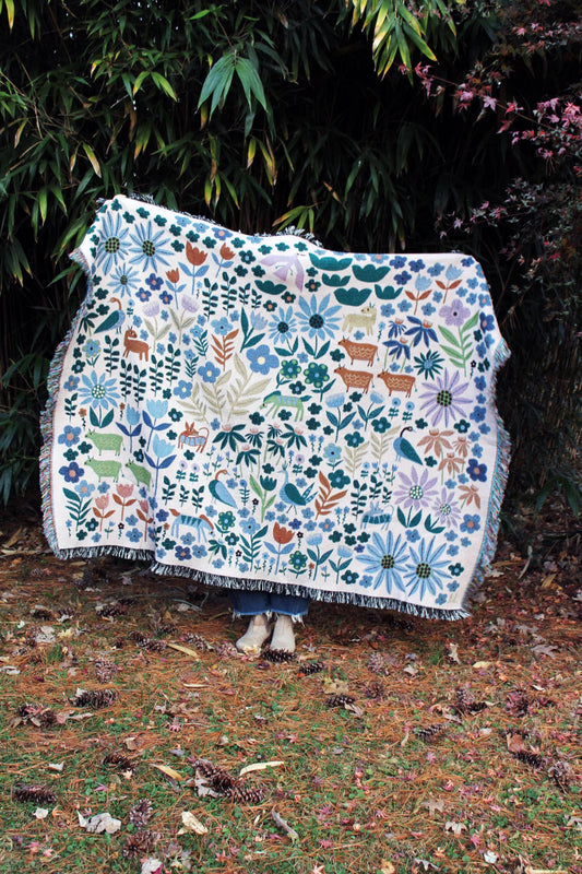 Folklore Throw Blanket Tapestry
